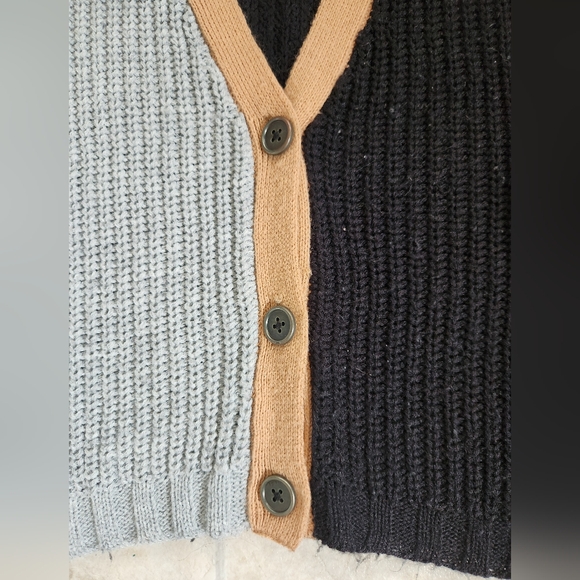 Willow Root Colorblock Cardigan Sweater - Size Large - Picture 2 of 8